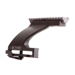 Low Profile Adapter from AK, SKS, Saiga to Weaver Mount. Anodized Aluminum.